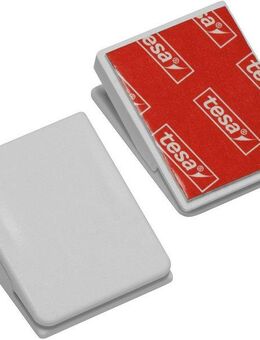 GARDINIA Dekoklammer Klebeklammer, (2-St), mit Qualitäts-Klebe-Pads