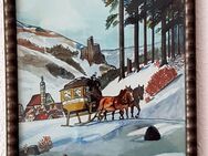 altes Aquarell /Bild Winterlandschaft zu verkaufen - Erfurt