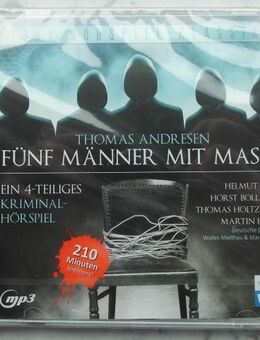 Fünf Männer mit Maske Kriminal-Hörspiel MP3-CD EAN 4260158195621 ovp 3,- - Flensburg