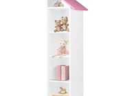 Design Bücherregal Kinderhaus hoch 165 cm weiß-rosa Kinderzimmer - Wuppertal