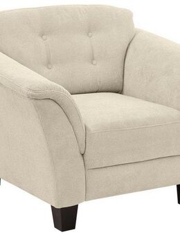 Home affaire Sessel Trondheim, mit Federkern, Knopfheftung im Rücken, Füße Buche