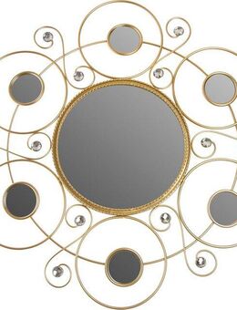 Myflair Möbel & Accessoires Dekospiegel Helios, gold (1-St), Wandspiegel, Landhaus, rund, Rahmen aus Metall, mit Schmucksteinen