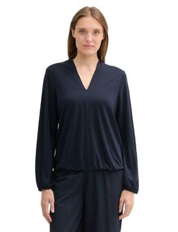 TOM TAILOR Langarmshirt mit V-Ausschnitt