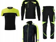 Premium ARBEITSHOSE mit Jacke Sweatshirt Shirt Starter Set für Montagearbeiter neon - Wuppertal
