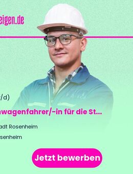 Kranwagenfahrer/-in für die Stadtgärtnerei (m/w/d) - Rosenheim