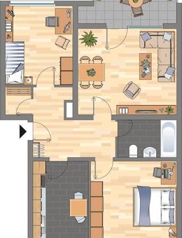Demnächst frei! 3-Zimmer-Wohnung in Witten Bommern - Witten