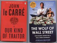 2 Bestseller als englischsprachige Taschenbücher - Our kind of traitor - John le Carré - Jordan Belfort - The Wolf of Wall Street - Nürnberg