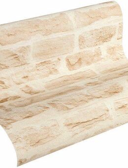 living walls Vliestapete Best of Wood`n Stone, leicht strukturiert, Steinoptik, realistisch, urban, (1 St), Struktur Tapete Stein Tapeten Wohnzimmer Schlafzimmer Küche Flur Optik