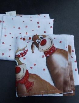 2xTischwäsche Rentiere Weihnachtsdeko Tischdeko Delindo Lifestyle - Flensburg