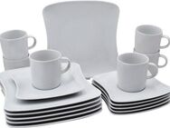 Retsch Arzberg Kaffeeservice Geschirr-Set, Service SANDY (18-tlg), 6 Personen, Porzellan, Porzellan Made in Germany, 18 Teile, für 6 Personen