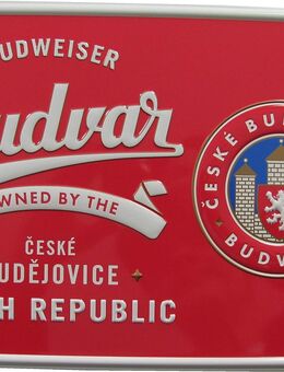 Budweiser Brauerei - Budvar - Blechschild 29,5 x 21 cm - Doberschütz