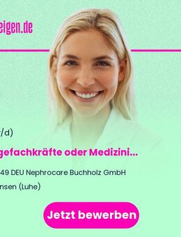 Pflegefachkräfte oder Medizinische Fachangestellte (m/w/d) für die Dialyse - Winsen (Luhe)