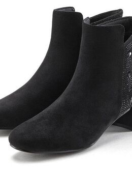 LASCANA Stiefelette mit raffiniertem Detail und Blockabsatz, kurzer Stiefel VEGAN