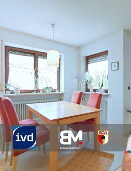 Gepflegte DG-Wohnung mit Loggia, TG-Stellplatz & ausgebautem Dachspitz - Augsburg/Lechhausen - Augsburg