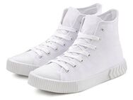 LASCANA Stiefelette aus Textil zum Schnüren, High-Sneaker, Schnür-Boots