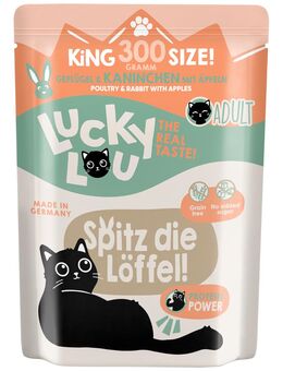 Lucky Lou Adult 6 x 300 g - Geflügel & Kaninchen