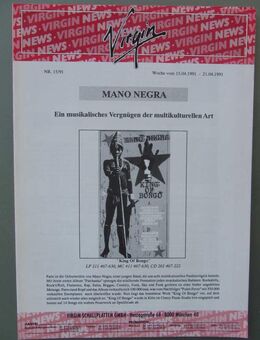 Virgin News 15/1991 u.a. Mano Negra - Münster