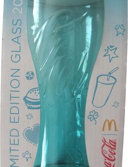 Coca C o l a & Mc Donald´s - Limited Edition Glass 2014 - Türkis - Doberschütz