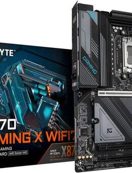 Gigabyte X870 GAMING X WIFI7 Mainboard - Unterstützt AMD Ryzen 9000 CPUs, 16+2+ Mainboard