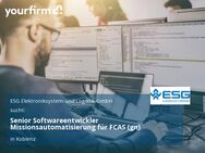 Senior Softwareentwickler Missionsautomatisierung für FCAS (gn) - Koblenz