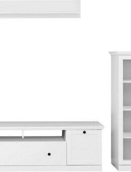 Home affaire Wohnwand Örebro, (Set, 3-St), zeitloser Landhausstil, mit Vollauszug, Beleuchtung optional