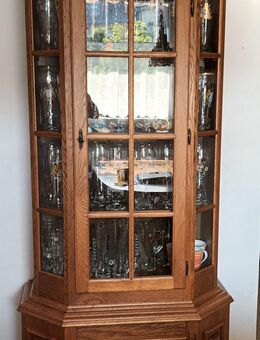 Vitrine Eiche rustikal, ohne Inhalt - Kassel