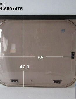 Original Wohnwagenfenster ca 55 x 47,5 Parapress PPRG-RX D2162 (ca BJ 1990-2000) - neue Lagerware mit Lagerspuren - Schotten Zentrum
