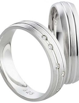 Silberringe mit 6 Zirkonias SR078-SR079 - Aholming