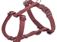 Trixie Premium H-Geschirr, sangria - Größe S - M: 42 - 60 cm Brustumfang, 15 mm breit