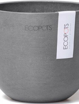 ECOPOTS Blumentopf Oslo Mini 11,5 Grau, für den Innenbereich