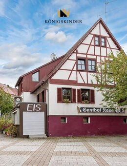 Freistehendes Gebäude mit Gaststätte und Wohnung im Ortskern von Scharnhausen - Ostfildern