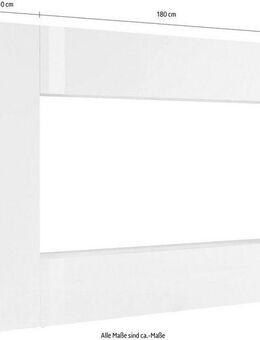 INOSIGN Wohnwand Maruska, (Set, 4-St), Front/ Korpus weiß Hochglanz