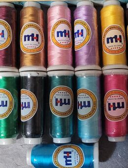 Viskose Stickgarn 120 D2 | Konvolut 19 Konen | 100% Rayon Embroidery Thread - Althengstett