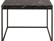 ACTONA GROUP Couchtisch Barossa Wohnzimmertisch, Beistelltisch, Quadratisch, Sofatisch, Steinoptik, schwarze Stahlbeine, in mehreren Varianten, B: 60 cm