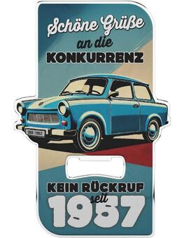 Toller Trabant Flaschenöffner DDR Ostalogie Lanolu ca. 12x6 cm - Berlin