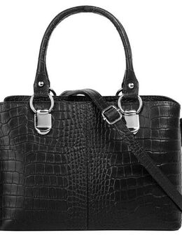 Cluty Umhängetasche, echt Leder, Made in Italy