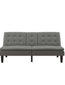 Dorel Home Schlafsofa MAINE, Kinosofa mit Relax- und Bettfunktion, 2 Getränkehalter, Liegefläche 190 x 110 cm, Webstoff und Kunstleder