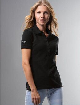 Trigema Poloshirt TRIGEMA Poloshirt mit Kristallsteinen (1-tlg)