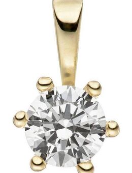 JOBO Kettenanhänger Anhänger mit Zirkonia, 333 Gold