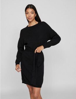 Vila Strickkleid VIRIL O-NECK L/S BELT KNIT DRESS - NOOS