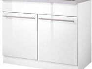 wiho Küchen Spülenschrank Chicago 100 cm breit, inkl. Einbauspüle aus Edelstahl