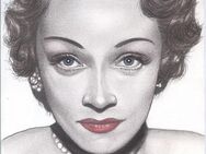 Marlene Dietrich - Portrait (Originalzeichnung) - Rodgau