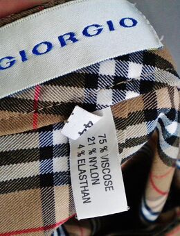 Giorgio-Damen-Stretch-Bundfaltenhose,Kariert,1-Pcket,Größe 44 - Linnich