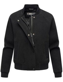 Marikoo Collegejacke Zunaa Modische Jacke im Collegejacken-Stil mit Rippbündchen und Raglanärmeln