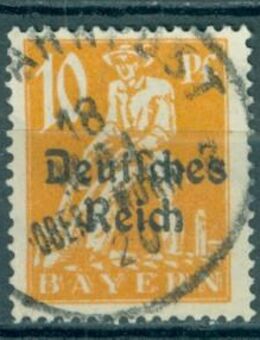Deutsches Reich gestempelt Nr. 120, genau wie auf dem Bild zu sehen. - Porta Westfalica Zentrum