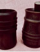 2 Mörser / 1 Stößel - robustes Hartkunststoff im Holzdekor in 64521