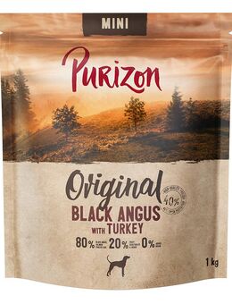 1 kg Purizon zum Probierpreis! - Adult Mini Black Angus mit Truthahn