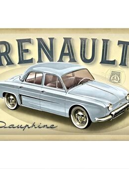 Schöner Renault Dauphine Blechschild Oldtimer Pkw 20x30 cm - München