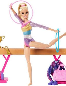 Barbie Anziehpuppe Gymnastik Spielset