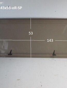Hobby Wohnwagenfenster Parapress gebraucht ca 143 x 52 SONDERPREIS (ohne Rahmen) zB 610 Prestige D2162 PPRG-RX - Schotten Zentrum